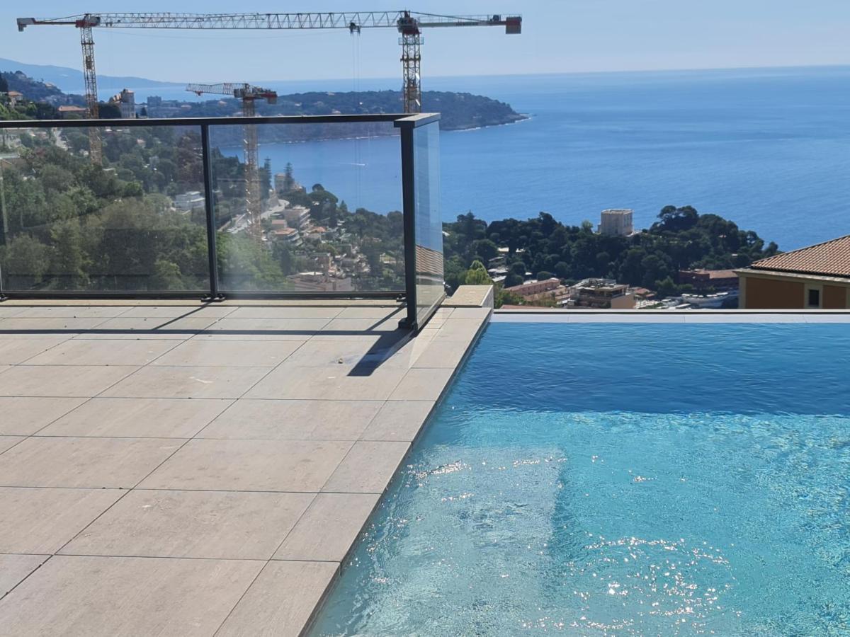Monaco View, Pool, Garage, 100 M2 Terrace Apartment Beausoleil Bagian luar foto