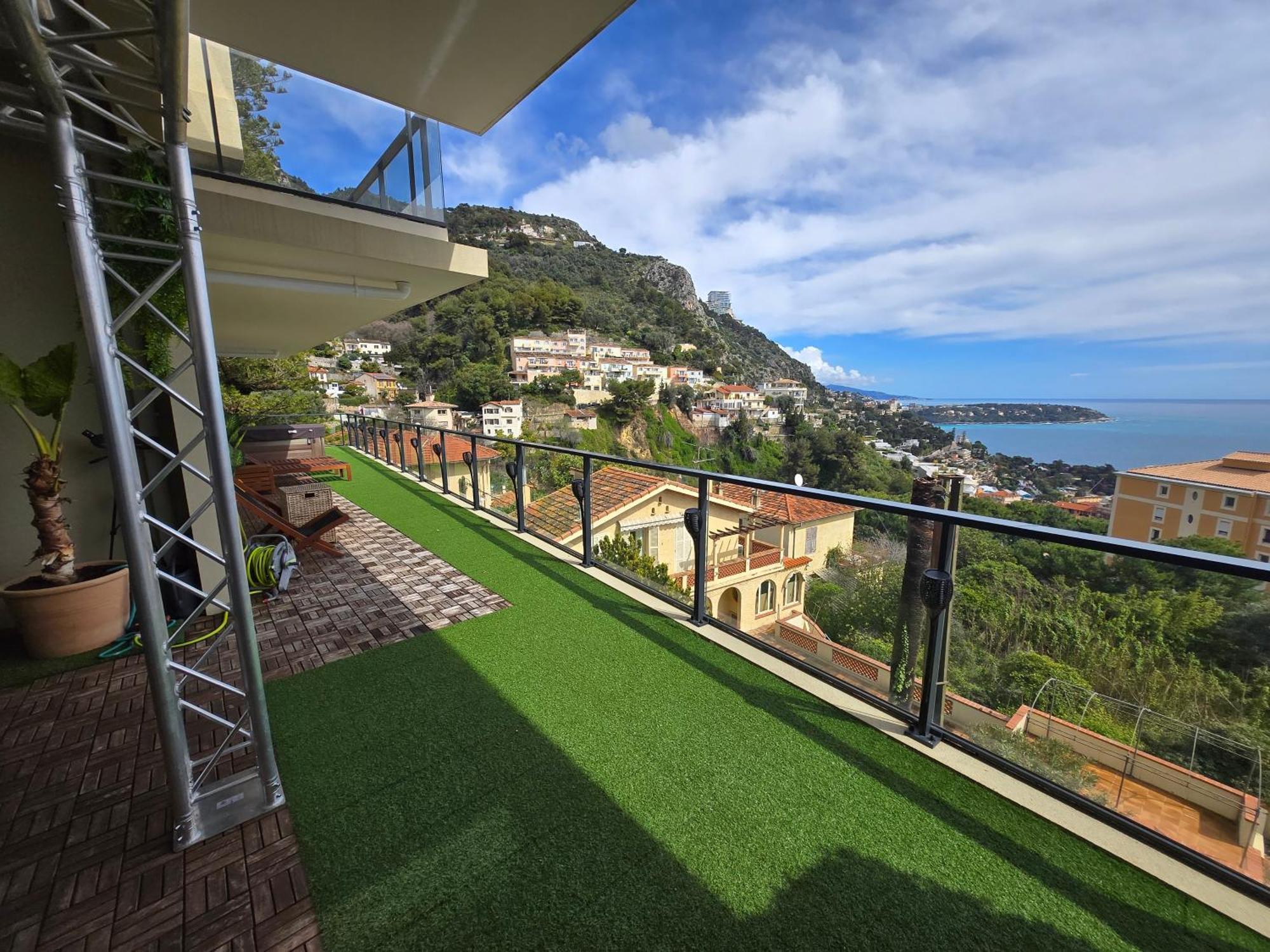 Monaco View, Pool, Garage, 100 M2 Terrace Apartment Beausoleil Bagian luar foto